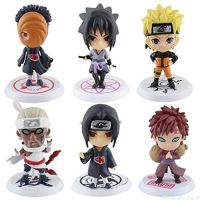 Brand New Naruto Anime Naruto Sasuke Gaara Uchiha Itachi PVC Figure 6Pcs