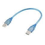 30cm 1 Ft USB 2.0 Type A/A Male to Male Extension Cable Cord Blue