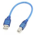 30cm 11.8 Long USB 2.0 A Male to USB B Male Printer Adapter Cable Blue